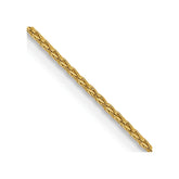 14k 24 inch 1mm Parisian Wheat with Lobster Clasp Chain