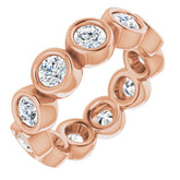 10K Rose Gold 1 1/2 CTW Lab-Grown Diamond Eternity Band Size 4