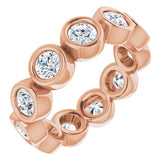 10K Rose Gold 1 1/2 CTW Lab-Grown Diamond Eternity Band Size 4.5