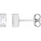 14K White Gold 3/8 CTW Lab-Grown Diamond Earrings