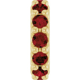 14K Yellow Gold Natural Mozambique Garnet Spacer Charm/Pendant
