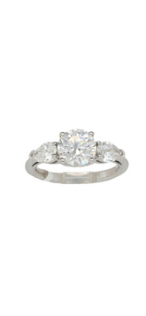 14k White Gold Lab Grown Diamond Ring