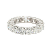 14k White Gold Eternity Band with Lab Grown Diamonds