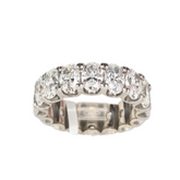 14km White Gold Eternity Oval Lab Grown Diamond Band