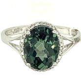 14kw colored stone ring