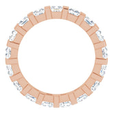 14K Rose 1 7/8 CTW Natural Diamond Eternity Band Size 7