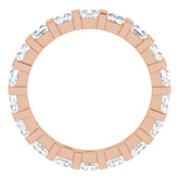14K Rose 1 5/8 CTW Natural Diamond Eternity Band Size 5