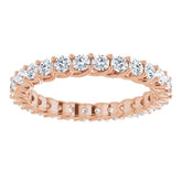 14K Rose 1 3/8 CTW Natural Diamond Eternity Band