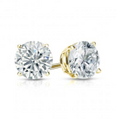 14k Yellow Gold Lab Grown Diamond Studs (1.00 cttw)