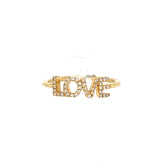 14k Yellow Gold Love Ring Size 7