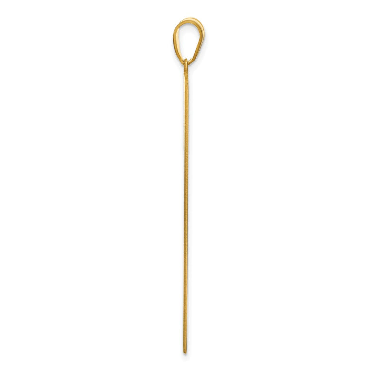 10k Yellow Gold 1 Name Family Pendant