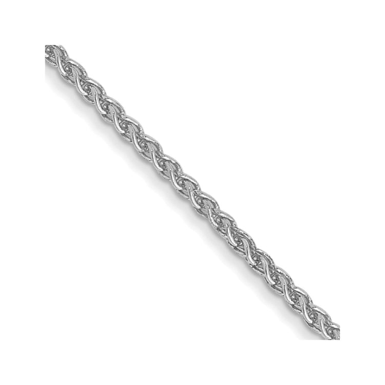 14K White Gold 20 inch 1.05mm Spiga with Lobster Clasp Chain