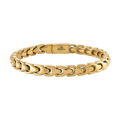 Bulova Mens Bracelet Color: Yellow Width: 8MM
