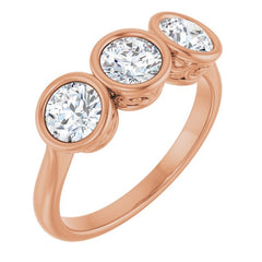 10K Rose Gold 1 1/2 CTW Lab-Grown Diamond Anniversary Band