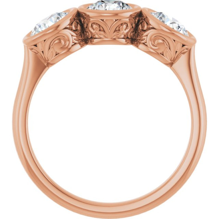 10K Rose Gold 1 1/2 CTW Lab-Grown Diamond Anniversary Band