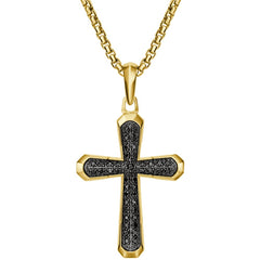 GOS blk spinel cross pend