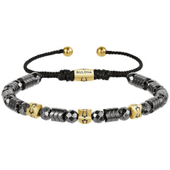 BUL YLW STEEL HMTITE BEAD ADJ BOLO BRC