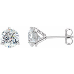14K White Gold 2 CTW Natural Diamond Stud Earrings