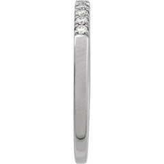 Sterling Silver 1/6 CTW Natural Diamond Stackable Ring