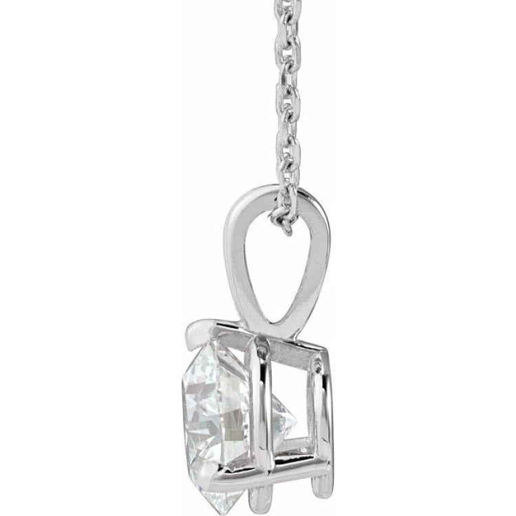 Platinum 1 CTW Natural Diamond 18" Necklace
