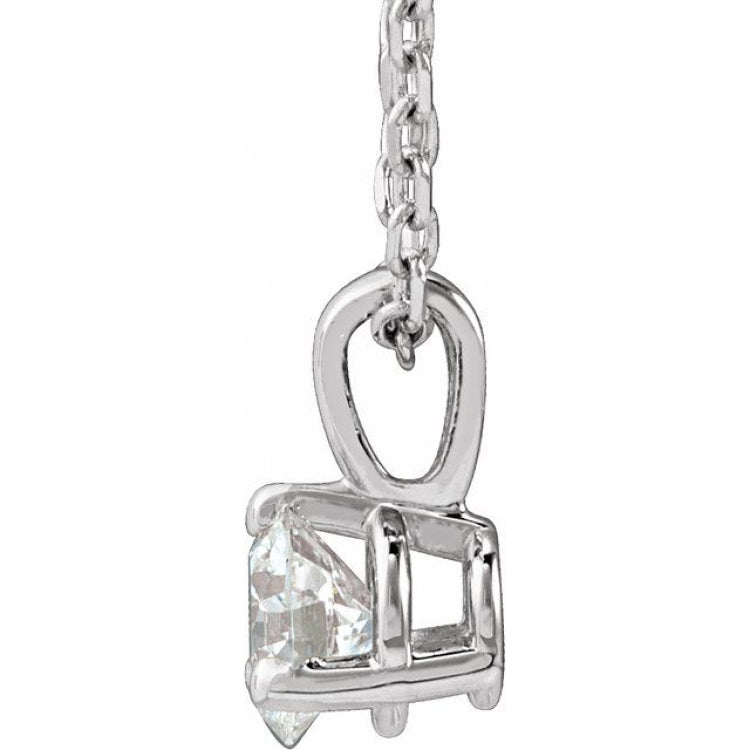 Platinum 1/4 CTW Lab-Grown Diamond 18" Necklace