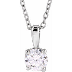 14K White Gold 1 1/4 CTW Natural Diamond 18" Necklace