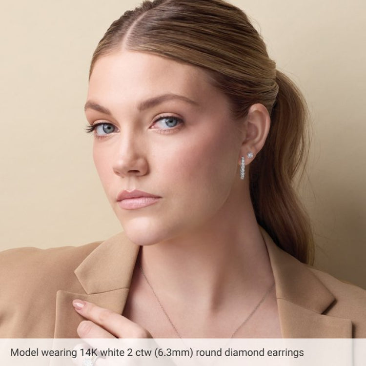 14K Rose Gold Natural Pink Tourmaline Earring
