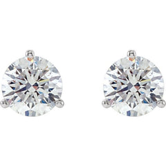 Platinum 1/2 CTW Natural Diamond Stud Earrings