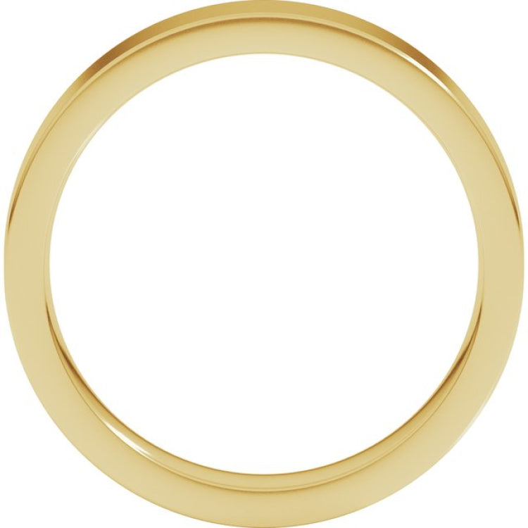 14K Yellow Gold 4 mm Comfort-Fit Flat Band Size 5.5
