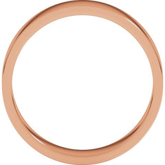 14K Rose Gold 5 mm Flat Band Size 9