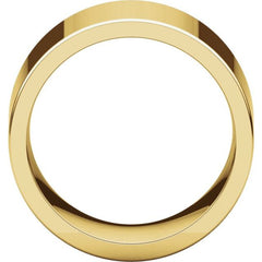 14K Yellow Gold 13 mm Comfort-Fit Flat Band Size 8.5