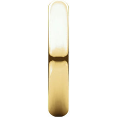 14K Yellow Gold 3.5 mm Half Round Band Size 4.5