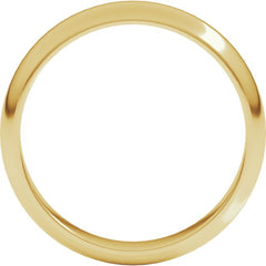 10K Yellow Gold 4 mm Half Round Band Size 12