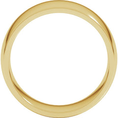 18K Yellow Gold 9 mm Lightweight Comfort-Fit Half Round Band Size 10