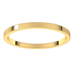 14K Yellow Gold 1.5 mm Flat Band Size 9