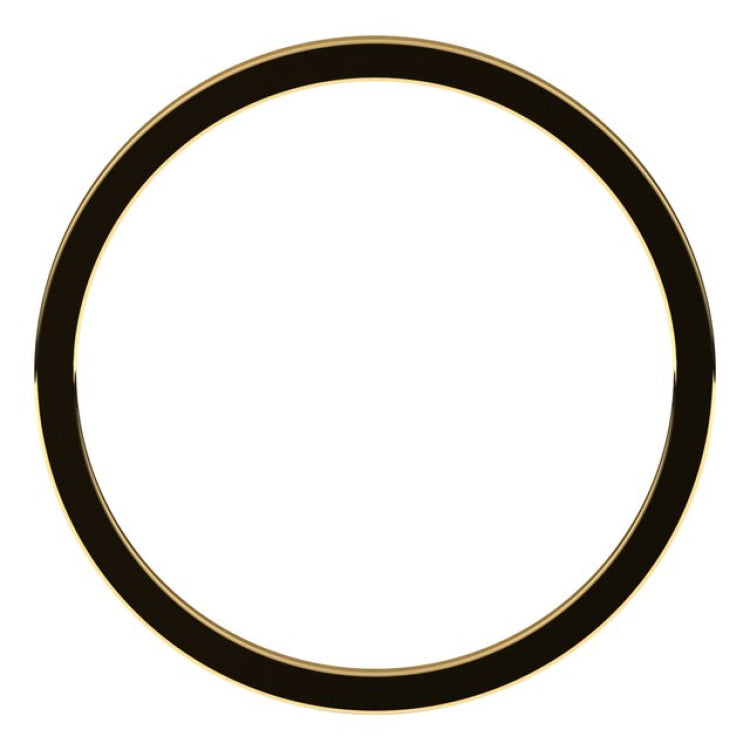 18K Yellow Gold 1 mm Flat Band Size 7