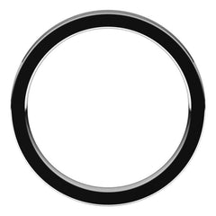 18K White Gold 2.5 mm Comfort-Fit Flat Band Size 7.5