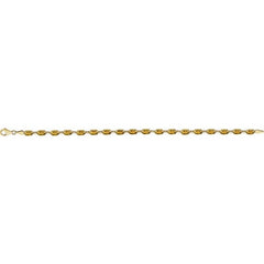 14K Yellow Gold Natural Citrine 7 1/4" Bracelet