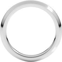 14K White Gold 3 mm Comfort-Fit Half Round Band Size 10