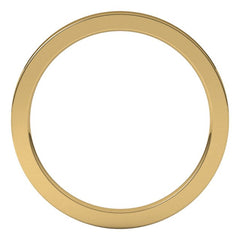14K Yellow Gold 1.5 mm Comfort-Fit Flat Band Size 7