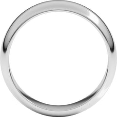 Sterling Silver 6 mm Half Round Band Size 11.5