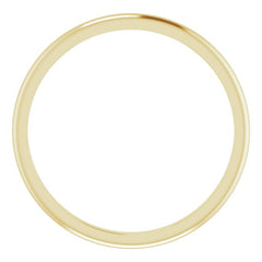 10K Yellow Gold 1.5 mm Half Round Band Size 4