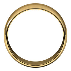 10K Yellow Gold 8 mm Lightweight Half Round Band Size 11