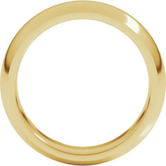 10K Yellow Gold 6 mm Comfort-Fit Half Round Band Size 7.5