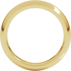 14K Yellow Gold 5 mm Comfort-Fit Half Round Band Size 12.5