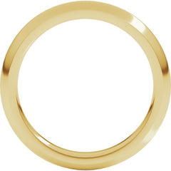 14K Yellow Gold 3 mm Comfort-Fit Half Round Band Size 5.5