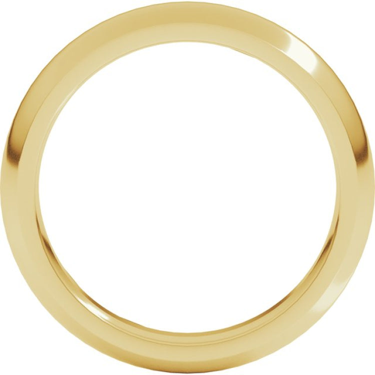 18K Yellow Gold 4 mm Comfort-Fit Half Round Band Size 5.5