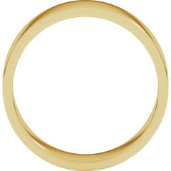 18K Yellow Gold 6 mm Flat Band Size 8