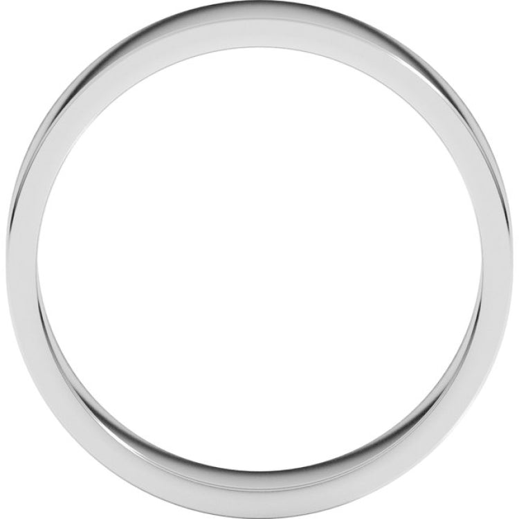 10K White Gold 5 mm Flat Band Size 10