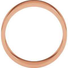 10K Rose Gold 6 mm Flat Band Size 9.5